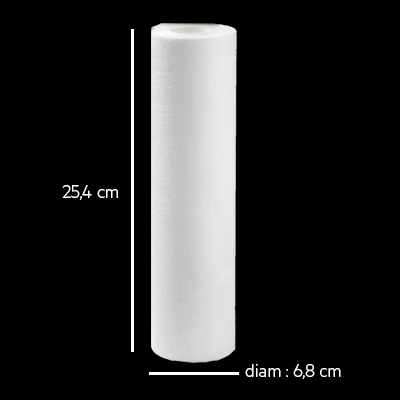 dimensions filtre adoucisseur anti-sédiment 10 microns