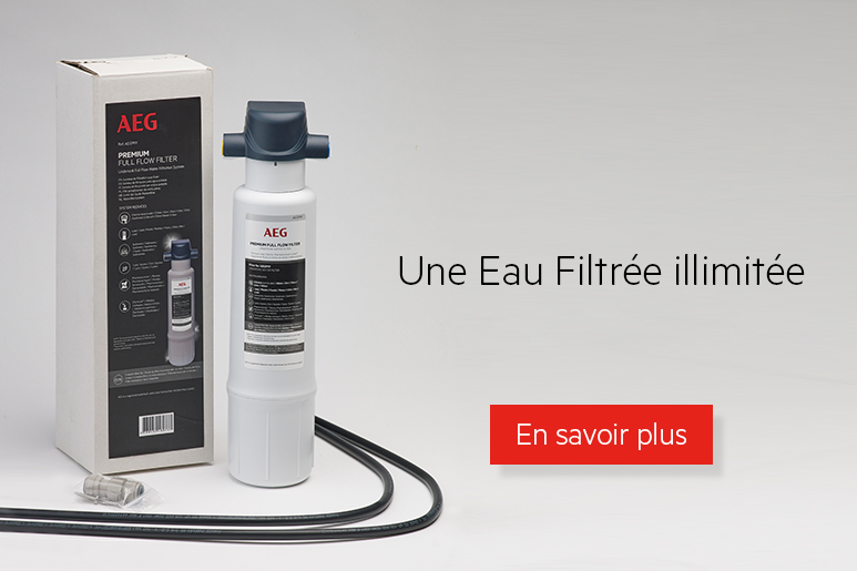 Filtre à eau AEG - une eau filtrée illimitée