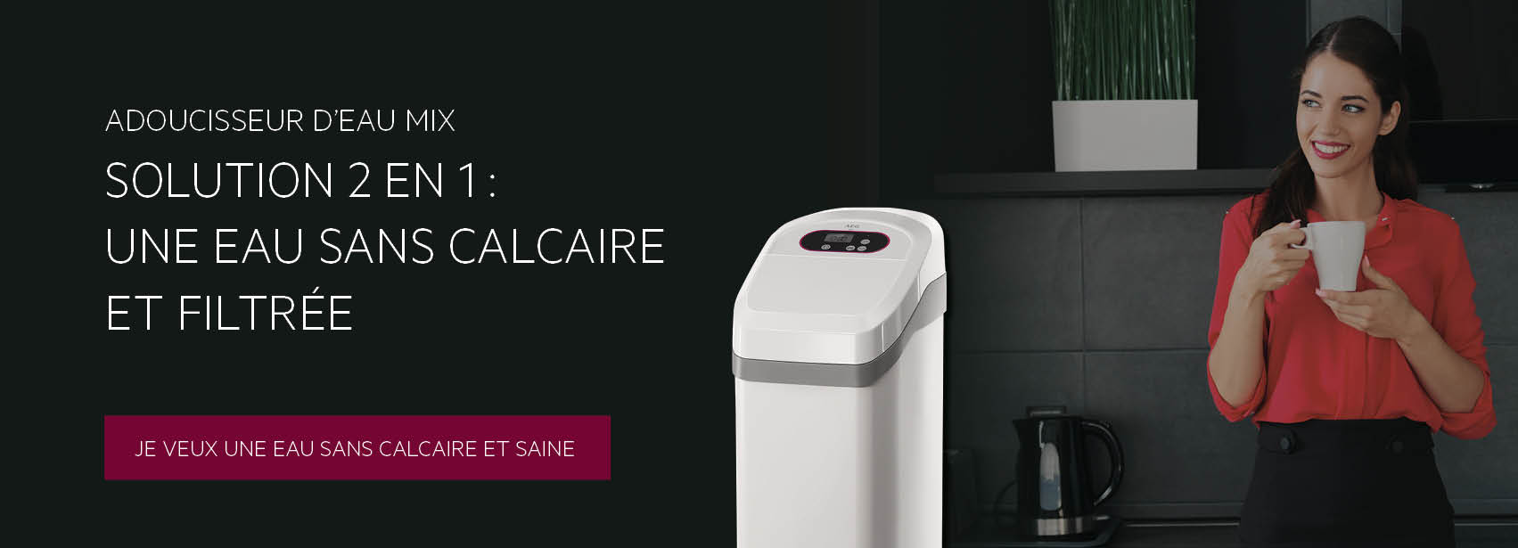Adoucisseur d'eau AEG MIX - solution 2en1